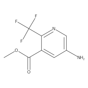 Methyl 5-amino-2-(trifluoromethyl)nicotinate结构式