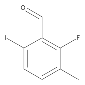 2-Fluoro-6-iodo-3-methylbenzaldehyde结构式