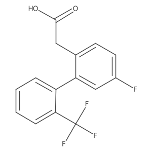 5-Fluoro-2'-(trifluoromethyl)biphenyl-2-acetic acid Structure