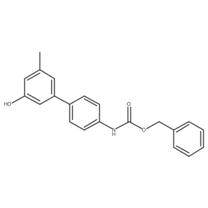 5-(4-Cbz-Aminopheny)-3-methylphenol结构式