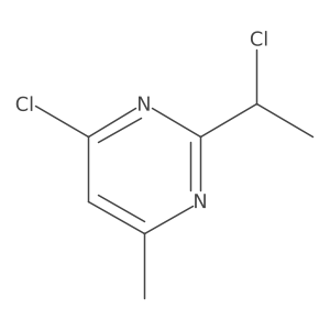 4-Chloro-2-(1-chloroethyl)-6-methylpyrimidine结构式