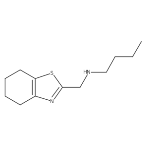 Butyl[(4,5,6,7-tetrahydro-1,3-benzothiazol-2-yl)methyl]amine结构式