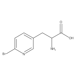 (R)-2-Amino-3-(6-bromopyridin-3-yl)propanoicacid结构式