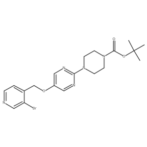 Tert-butyl 4-(5-((3-bromopyridin-4-yl)methoxy)pyrimidin-2-yl)piperazine-1-carboxylate Structure