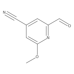 2-Formyl-6-methoxyisonicotinonitrile Structure