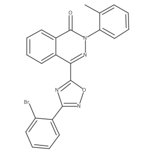 4-[3-(2-bromophenyl)-1,2,4-oxadiazol-5-yl]-2-(2-methylphenyl)phthalazin-1(2H)-one Structure