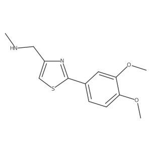 1-[2-(3,4-dimethoxyphenyl)thiazol-4-yl]-N-methyl-methanamine Structure