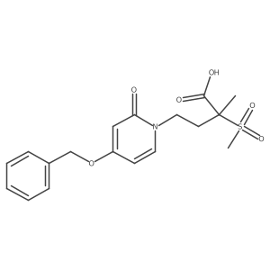 4-(4-(Benzyloxy)-2-oxopyridin-1(2h)-yl)-2-methyl-2-(methylsulfonyl)butanoic acid Structure