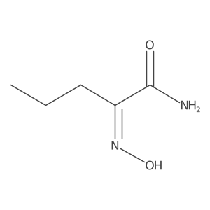 2-(Hydroxyimino)pentanamide结构式