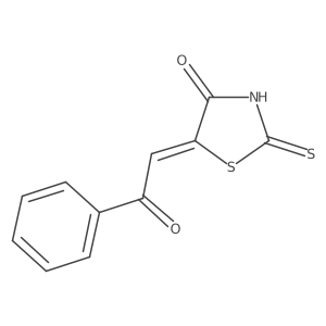 Dihydro-2-thioxo-5-[(benzoyl)methylene]thiazol-4(5H)-one结构式