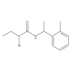 2-bromo-N-[1-(2-methylphenyl)ethyl]butanamide结构式