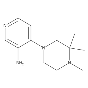 4-(3,3,4-Trimethylpiperazin-1-yl)pyridin-3-amine结构式