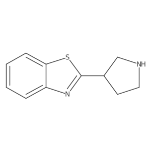 2-(Pyrrolidin-3-yl)-1,3-benzothiazole Structure