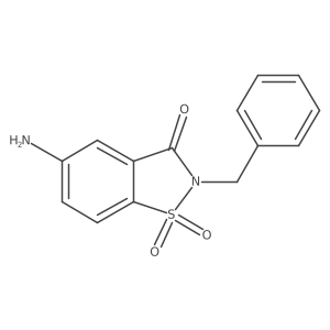 5-Amino-2-benzyl-2,3-dihydro-1lambda6,2-benzothiazole-1,1,3-trione Structure