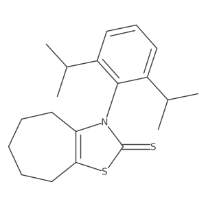 3-(2,6-Diisopropylphenyl)-3,4,5,6,7,8-hexahydro-2H-cyclohepta[d]thiazole-2-thione结构式