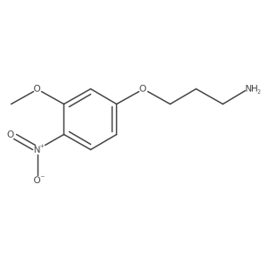 3-(3-Methoxy-4-nitrophenoxy)propan-1-amine结构式