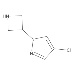 1-(azetidin-3-yl)-4-chloro-1H-pyrazole Structure