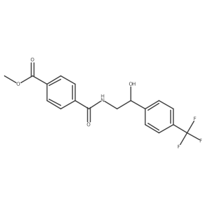 Methyl 4-((2-hydroxy-2-(4-(trifluoromethyl)phenyl)ethyl)carbamoyl)benzoate结构式