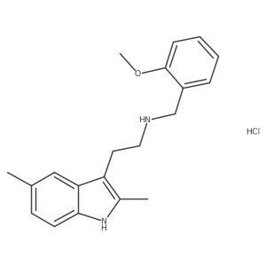 2-(2,5-dimethyl-1H-indol-3-yl)-N-(2-methoxybenzyl)ethanamine hydrochloride Structure