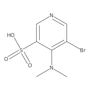 5-Bromo-4-(dimethylamino)pyridine-3-sulfonic acid Structure