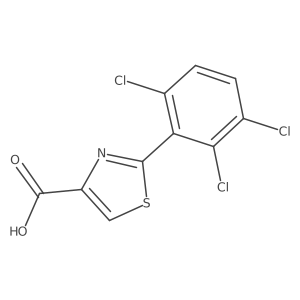 2-(2,3,6-Trichlorophenyl)thiazole-4-carboxylic acid结构式