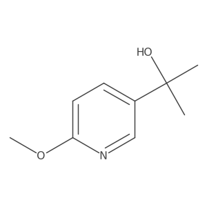 2-(6-Methoxypyridin-3-yl)propan-2-ol结构式