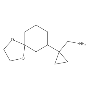 Cyclopropanemethanamine, 1-(1,4-dioxaspiro[4.5]dec-7-yl)-结构式