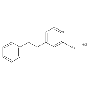 4-(2-Phenylethyl)pyridin-2-amine hydrochloride结构式