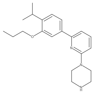 1-(6-(4-Isopropyl-3-propoxyphenyl)pyridin-2-yl)piperazine Structure