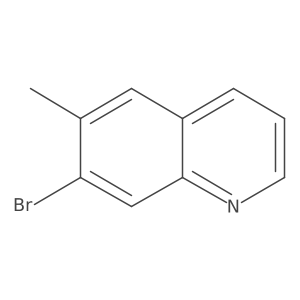 7-Bromo-6-methylquinoline Structure