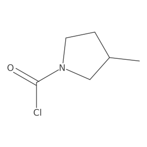 3-Methylpyrrolidine-1-carbonyl chloride结构式