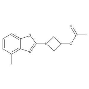 1-(4-Methylbenzo[d]thiazol-2-yl)azetidin-3-yl acetate Structure
