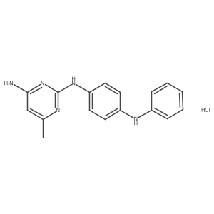 6-Methyl-N2-[4-(phenylamino)phenyl]pyrimidine-2,4-diamine hydrochloride Structure