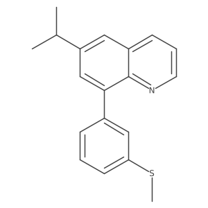 6-Isopropyl-8-(3-methylsulfanyl-phenyl)-quinoline结构式