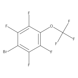 1-Bromo-2,3,5,6-tetrafluoro-4-(trifluoromethoxy)benzene结构式