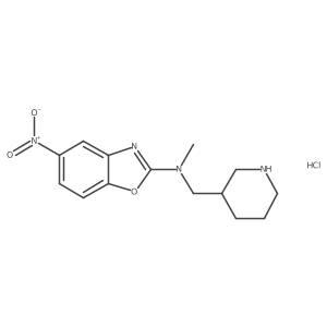 N-methyl-5-nitro-N-(piperidin-3-ylmethyl)benzo[d]oxazol-2-amine hydrochloride Structure