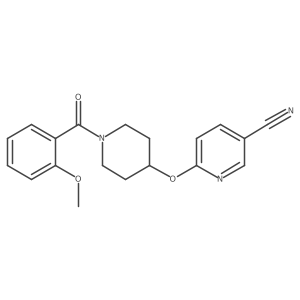 6-((1-(2-Methoxybenzoyl)piperidin-4-yl)oxy)nicotinonitrile Structure