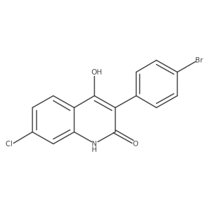 3-(4-bromophenyl)-7-chloro-4-hydroxy-2(1H)-quinolone结构式
