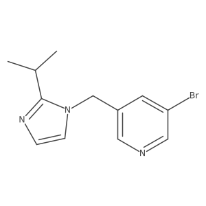 3-Bromo-5-(2-isopropyl-imidazol-1-ylmethyl)-pyridine Structure