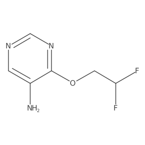 4-(2,2-Difluoroethoxy)pyrimidin-5-amine结构式