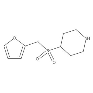 4-[(Furan-2-yl)methanesulfonyl]piperidine Structure