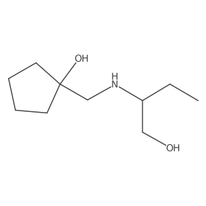 1-(((1-Hydroxybutan-2-yl)amino)methyl)cyclopentan-1-ol Structure