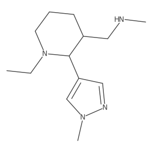 {[1-ethyl-2-(1-methyl-1H-pyrazol-4-yl)piperidin-3-yl]methyl}(methyl)amine Structure
