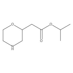 Isopropyl 2-(morpholin-2-yl)acetate Structure