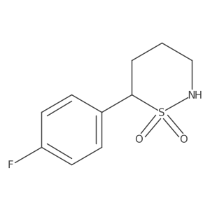 6-(4-Fluorophenyl)-1,2-thiazinane 1,1-dioxide结构式