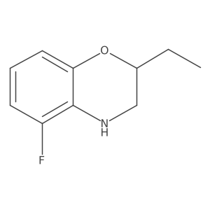 2-Ethyl-5-fluoro-3,4-dihydro-2H-1,4-benzoxazine结构式