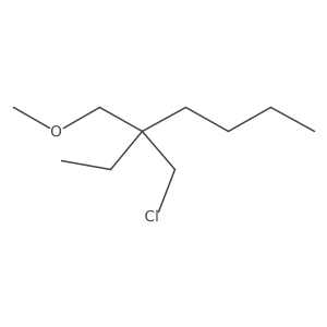 2-(Chloromethyl)-2-ethyl-1-methoxyhexane结构式