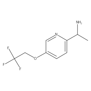 1-(5-(2,2,2-Trifluoroethoxy)pyridin-2-yl)ethan-1-amine Structure