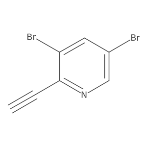 3,5-Dibromo-2-ethynylpyridine结构式