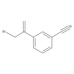 3-(3-Bromoprop-1-en-2-yl)benzonitrile结构式